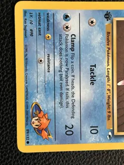 Misty's Shellder 1st Edition 089/132 Gym Heroes Common English Pokemon Card - Image 3