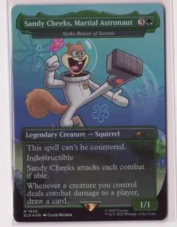 Sandy Cheeks Martial Astronaut Secret Lair MTG Rainbow Foil #1930 - Image 1