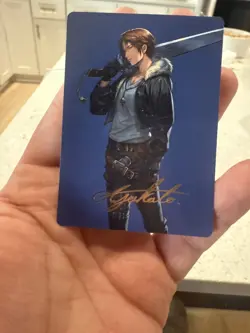 Squall, SeeD Mercenary 47/53 Gold Stamped Signature MTG Final Fantasy Art Series - Image 1