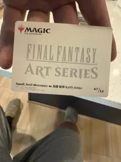 Squall, SeeD Mercenary 47/53 Gold Stamped Signature MTG Final Fantasy Art Series - Image 2