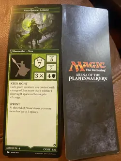 Magic the Gathering Arena of the Planeswalkers Replacement Card Nissa Revane - Image 1