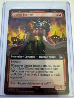 Queen Brahne U #0464 (FOIL Extended Art) Final Fantasy MTG NM ENG - Image 1