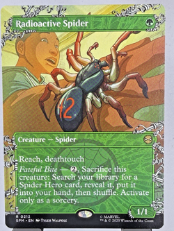 MTG Radioactive Spider [Borderless] #212 Magic Marvel Spider-Man - Image 1
