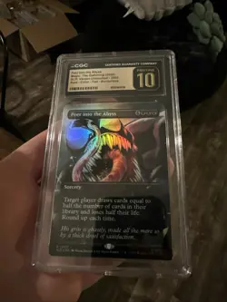 MTG Peer into the Abyss Foil Secret Lair Venom Unleashed CGC Pristine 10 🔥 - Image 2