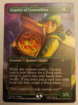 Teenage Mutant Ninja Turtles magic The Gathering Promo - Courier of Comestibles - Image 1