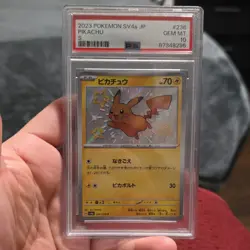 Pokemon 2023 SV4a Shiny Treasure Ex Pikachu 236/190 Shiny Rare Holo PSA 10 JP - Image 1