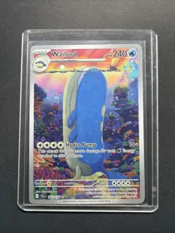 Pokemon Wailord 162/159 SV09 Journey Together Illustration Rare Holo Near Mint - Image 1