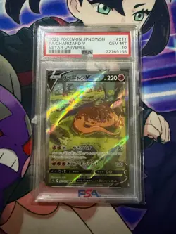 2022 Pokemon Japanese VSTAR Universe CHARIZARD V 211/172 SAR PSA 10 GEM MINT - Image 1