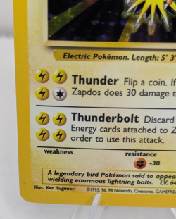 Pokemon TCG Zapdos Base Set 16/102 Holo Unlimited Holo Rare NM - Image 5