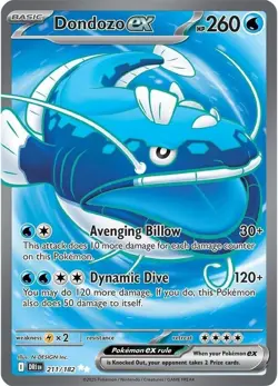 Dondozo ex 211/182 Ultra Rare - Sv10: Destined Rivals Pokemon TCG - NM - Image 1