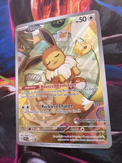 Pokemon TCG Eevee 173 Holo Promo Prismatic Evolutions Pokemon Center NM - Image 3