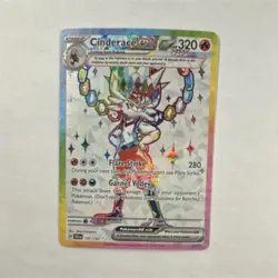 Pokemon TCG Cinderace ex 157/142 Stellar Crown Ultra Rare Full Art Holo 320HP - Image 1