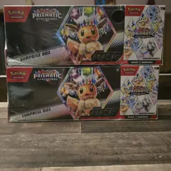 Pokemon Prismatic Evolutions Sams Club Surprise Box Booster Bundle x2 - Image 1