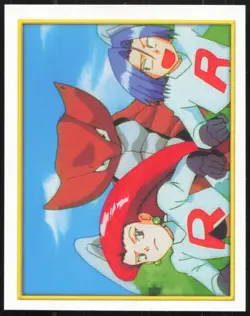 Carte Pokemon Kabutops & Jessie & James 138 Sticker Merlin Serie 2 Francais - Image 1