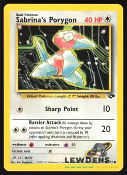 Sabrina's Porygon - 98/132 - Common - Gym Challenge - Pokemon Card - 1 - Image 1