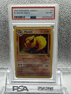 Pokemon PSA 6 Jungle Flareon Holo Rare - Image 1