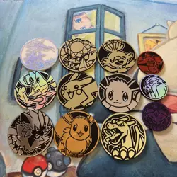 Lot of 12x Official Pokemon TCG Coins (No Duplicates) - Image 2