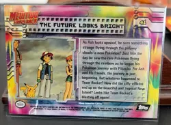 The Future Looks Bright Foil Ex 41 Mewtwo Strikes Black Logo Topps Movie Pokemon - Image 2