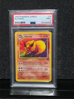 Pokemon 1999 Jungle Unlimited Flareon 19/64 PSA 9 MINT - Image 1