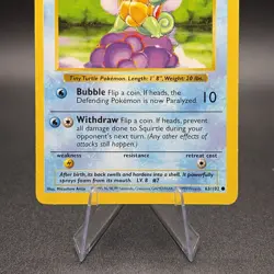 Pokemon Squirtle 063/102 Base Set (Shadowless) Regular - Image 3