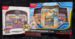 Pokemon TCG 151 Alakazam ex Collection Box And Mega Kangaskhan Ex Box - Image 1