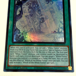 Yugioh! Witch Of The White Forest Ultra Rare ALIN-EN058 NM 1st Ed. Free Shipping - Image 3