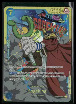 Sogeking Alternate Art OP03-122 SEC Pillars of Strength One Piece TCG NM - Image 1