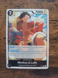 One Piece The Best Vol. 2 (PRB-02) Monkey.D.Luffy P-075 Promo Pirate Foil Mint - Image 1