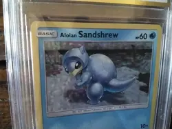 2019 Pokemon Cards promo Holo mcdonalds 4/12 sandshrew sr ex gx graded card b4 - Image 2