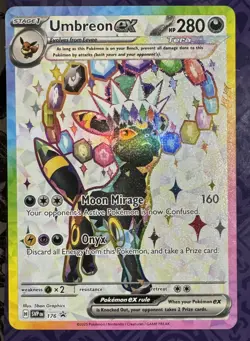 UMBREON AND ESPEON EX PRISMATIC EVOLUTIONS 175 & 176 PROMO CARDS - Image 2