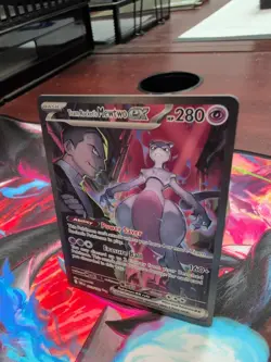 Rockets Mewtwo EX Special Illustration Card 231/182 Sv10: Destined Rivals PSA 10 - Image 3