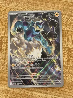 Pokemon Card TCG - Thundurus SVP 209 Promo Scarlet & Violet Promo Near Mint - Image 1