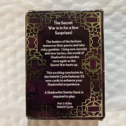 Shadowfist Dynamic Card Game Revelations 50 card Shadowpack Sealed - Image 2