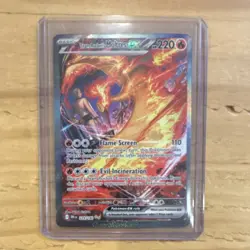 Pokemon Team Rocket's Moltres EX Holo Card 229/182 Ancient Bird Basic 220 HP - Image 1