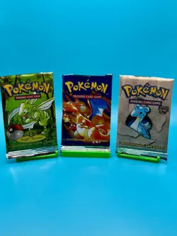 OPENED (no cards, pack only) - 1999 POKEMON BASE SET, FOSSIL AND JUNGLE - Image 1