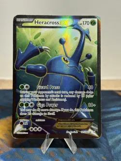 Heracross EX 105/111 Full Art XY Furious Fists 2014 Textured Pokemon Card MP - Image 2