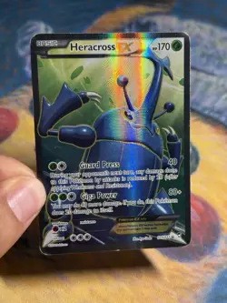 Heracross EX 105/111 Full Art XY Furious Fists 2014 Textured Pokemon Card MP - Image 4
