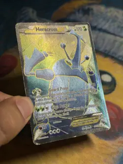 Heracross EX 105/111 Full Art XY Furious Fists 2014 Textured Pokemon Card MP - Image 5