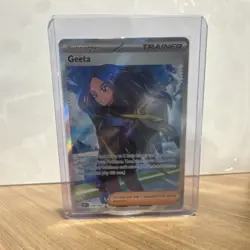 Pokemon Geeta Full Art Ultra Rare Holo English Card 218/197 Obsidian Flames - Image 1