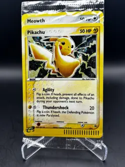 2003 2 CARD SEALED PACK Pikachu 12 & Meowth 13 HOLO Black Star Rare Promo - Image 1