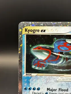 2003 Pokemon TCG Kyogre EX Holo Black Star Promo Card #001 Vintage - Image 4