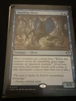 Taunting Sliver MTG Commander Masters Rare NM x1 - Magic Card - Image 1