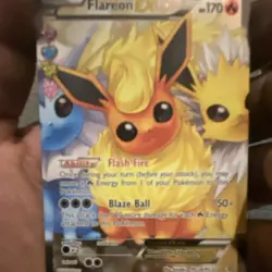 Pokemon Flareon EX Full Art Ultra Rare Holo TCG Card RC6/RC32 Generations MINT - Image 1