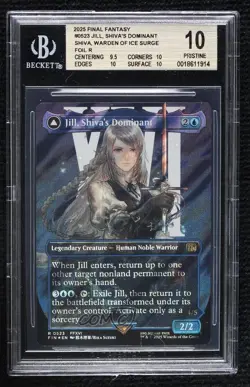 Surge Foil Jill Shiiva's Dominant Shiva Warden of Ice Magic Final Fantasy BGS 10 - Image 1