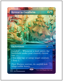 1x Retreat to Coralhelm, Secret Lair Foil, Magic the Gathering MTG NM - Image 1