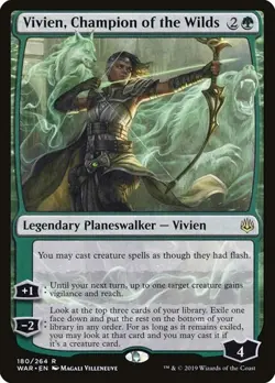 Vivien, Champion of the Wilds War of the Spark LP MTG - Image 1