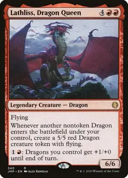 Lathliss, Dragon Queen Jumpstart LP MTG - Image 1