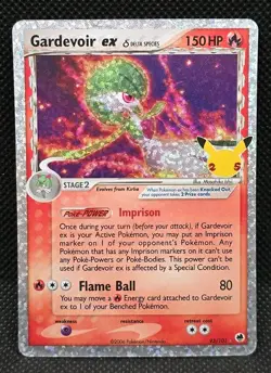 Gardevoir ex (Delta Species) 93/101 Celebrations Pokemon Classic Collection Holo - Image 1
