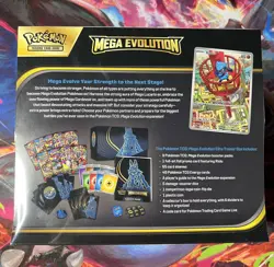 Pokemon TCG Mega Evolution Lucario ETB Factory Sealed - Image 2