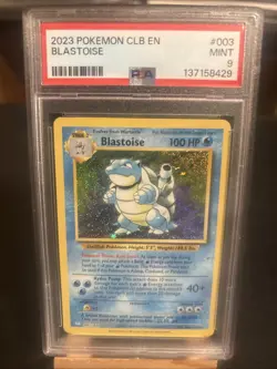 2023 Pokemon TCG Classic Blastoise CLB EN 003/034 PSA Mint 9 - Image 1